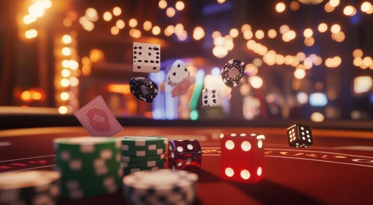 Live casino table view with multiple dealers